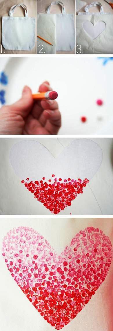 nákupní taška, tisk na textil, textilní taška, plátěná taška, dárek k valentýnu, valentýnské dárky, z lásky, razítko srdce, diy