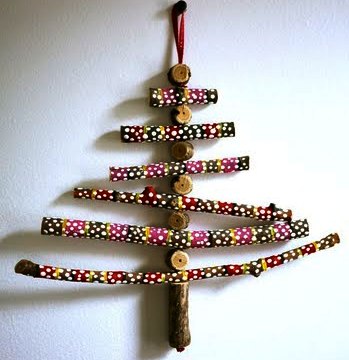 vánoční stromeček, vánoční dekorace návod, vánoční ozdoba, stromeček z větviček, vánoční stromeček z větví, návod jak udělat stromeček,  praktická žena